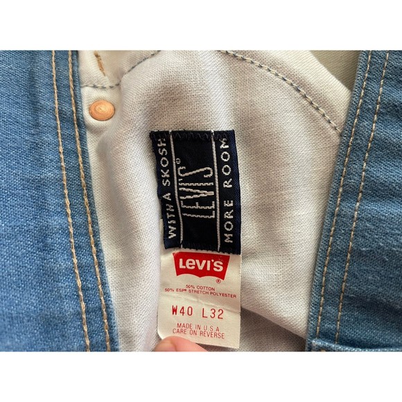 Vintage Levis For Men With A Skosh More Room 40x32 Mens Jeans USA Orange Tab - Picture 4 of 7